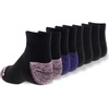 New Balance Kids’ Performance Cushioned Low Cut Socks – 8 Pairs – Breathable Mesh Arch Support(Black)