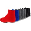 New Balance Kids’ Performance Cushioned Low Cut Socks – 8 Pairs – Breathable Mesh Arch Support(Black Assorted)