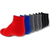 New Balance Kids’ Performance Cushioned Low Cut Socks – 8 Pairs – Breathable Mesh Arch Support(Legacy Black Assorted)