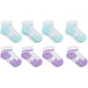 New Balance Kids’ Performance Cushioned Low Cut Socks – 8 Pairs – Breathable Mesh Arch Support(Legacy White)