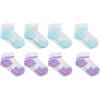 New Balance Kids’ Performance Cushioned Low Cut Socks – 8 Pairs – Breathable Mesh Arch Support(White)