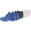 New Balance Kids’ Performance Cushioned No Show Socks – 8 Pairs – Breathable Mesh Arch Support(White Assorted)