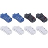 New Balance Kids’ Performance Cushioned No Show Socks – 8 Pairs – Breathable Mesh Arch Support(White Assorted)