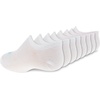 New Balance Kids’ Performance Liner Socks – 8 Pairs – Breathable Half Cushion & Arch Support(White (Pink/Teal Logo))