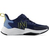 New Balance Kids Rave Run V2 Bungee | Road Running Shoes(Analog Blue/Nb Navy)