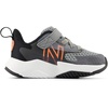 New Balance Kids Rave Run V2 Bungee | Road Running Shoes(Slate Grey/Black)