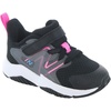 New Balance Kids’ Rave Run V2 Hook and Loop | Road Running Shoes(Black/Vibrant Pink)
