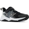 New Balance Kids’ Rave Run V2 Hook and Loop | Road Running Shoes(Black/White)