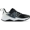New Balance Kids’ Rave Run V2 Hook and Loop | Road Running Shoes(Black/White)