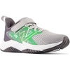 New Balance Kids’ Rave Run V2 Hook and Loop | Road Running Shoes(Raincloud/Green Punch/Pixel Green)