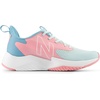 New Balance Kids’ Rave Run V2 Lace-Up Running Shoes(Glint Blue/Double Bubble)
