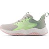 New Balance Kids’ Rave Run V2 Lace-Up Running Shoes(Grey Matter/Mint Flash/Mosaic Green)