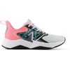 New Balance Kids’ Rave Run V2 Lace-Up Running Shoes(Quartz Grey/Ultra Pink/Cyber Jade)
