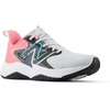 New Balance Kids’ Rave Run V2 Lace-Up Running Shoes(Quartz Grey/Ultra Pink/Cyber Jade)