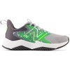New Balance Kids’ Rave Run V2 Lace-Up Running Shoes(Rain Cloud/Green Punch/Pixel Green)