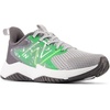 New Balance Kids’ Rave Run V2 Lace-Up Running Shoes(Rain Cloud/Green Punch/Pixel Green)