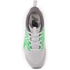 New Balance Kids’ Rave Run V2 Lace-Up Running Shoes(Rain Cloud/Green Punch/Pixel Green)