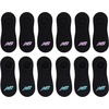 New Balance Men’s and Women’s Performance Cushioned Liner Socks – 6 & 12 Pairs – Moisture Wicking(Black (12 Pairs))