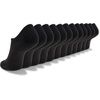 New Balance Men’s and Women’s Performance Cushioned Liner Socks – 6 & 12 Pairs – Moisture Wicking(Black (12 Pairs))