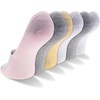 New Balance Men’s and Women’s Performance Cushioned Liner Socks – 6 & 12 Pairs – Moisture Wicking(Grey Assorted (6 Pairs))