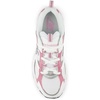 New Balance Unisex-Adult 408 Sneaker(White/Silver Metallic/Pink Sugar)