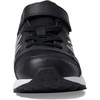 New Balance Unisex-Child Kids Fresh Foam 650 V1 Bungee Lace with Top Strap | Running Shoes(Black/Metallic Silver/White)