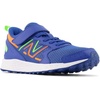New Balance Unisex-Child Kids Fresh Foam 650 V1 Bungee Lace with Top Strap | Running Shoes(Cobalt/Pixel Green)