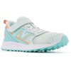 New Balance Unisex-Child Kids Fresh Foam 650 V1 Bungee Lace with Top Strap | Running Shoes(Light Surf/Peach Glaze/Surf)