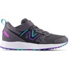 New Balance Unisex-Child Kids Fresh Foam 650 V1 Bungee Lace with Top Strap | Running Shoes(Magnet/Electric Indigo/Cosmic Rose)