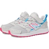 New Balance Unisex-Child Kids Fresh Foam 650 V1 Bungee Lace with Top Strap | Running Shoes(Summer Fog/Hi-pink/Vibrant Sky)