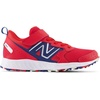 New Balance Unisex-Child Kids Fresh Foam 650 V1 Bungee Lace with Top Strap | Running Shoes(Team Red/Night Sky)