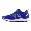 New Balance Unisex-Child Kids Fresh Foam 650 V1 Bungee Lace with Top Strap | Running Shoes(Team Royal/Bleached Lime Glo)