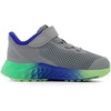 New Balance unisex-baby baby-boys Fresh Foam Arishi V4 Hook & Loop(Slate Grey/Blue Gemstone/Lime Leaf)