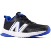 New Balance unisex-child 545 V1 Lace-up(Black/Blue Oasis)