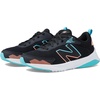 New Balance unisex-child 545 V1 Lace-up(Black/Grapefruit/Summer Aqua)