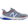New Balance unisex-child 545 V1 Lace-up(Steel/Team Red/Blue Oasis)