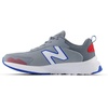 New Balance unisex-child 545 V1 Lace-up(Steel/Team Red/Blue Oasis)