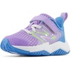 New Balance Kids’ Rave Run V2 Hook and Loop | Road Running Shoes(Lilac Glo/Sky Blue/Pixel Green)