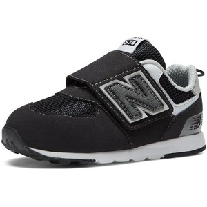 New Balance Baby Boys’ 574 New-b Hook-and-Loop Sneakers | Casual Shoes(Black/Silver Metallic)