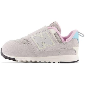 New Balance Baby Boys’ 574 New-b Hook-and-Loop Sneakers | Casual Shoes(Brighton Grey/Summer Aqua/Lilac Cloud)