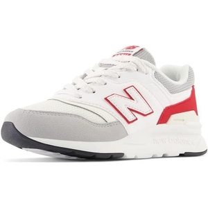 New Balance Baby Boys’ 997h V1 Bungee Sneakers | Casual Shoes(White/Team Red/Raincloud)