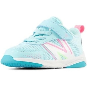 New Balance Baby Boys’ Dynasoft 545 V1 Bungee Lace Sneakers(Bright Cyan/Mint Flash/Signal Pink)