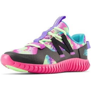 New Balance Boys’ Playgruv V2 Bungee Sneakers(Hi-pink/Black/Cosmic Rose)