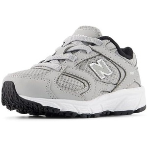 New Balance Kid’s 408 Bungee Lace | Casual Shoes(Raincloud/Silver Metallic)
