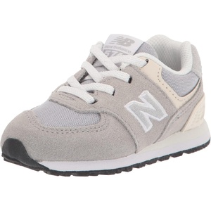 New Balance Kids’ 574 V1 Lace-Up Sneakers(Team Away Grey/Silver Mink)