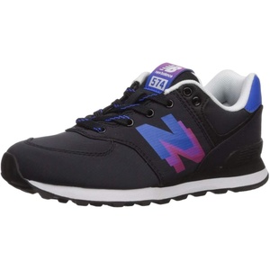 New Balance Kids’ 574 V1 Neo Sole Lace-up(Black/Vivid Cobalt)