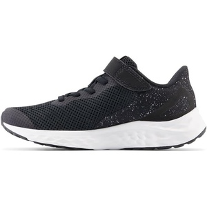 New Balance Kids’ Fresh Foam Arishi V4 Running Shoes(Black/White/Silver Metallic)