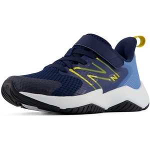 New Balance Kids Rave Run V2 Bungee | Road Running Shoes(Analog Blue/Nb Navy)