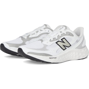 New Balance Men’s Fresh Foam Arishi V4 Running Shoe(White/Silver Metallic)