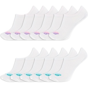 New Balance Men’s and Women’s Performance Cushioned Liner Socks – 6 & 12 Pairs – Moisture Wicking(White (12 Pairs))